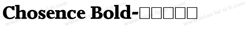 Chosence Bold字体转换